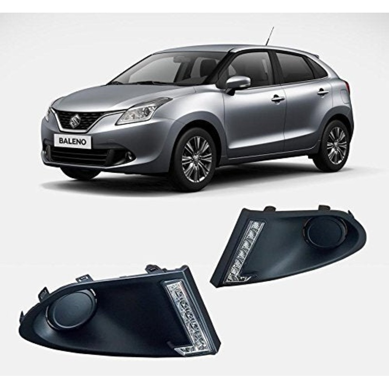 Car Fog Lamp LED Reflector for New Maruti Suzuki Baleno New (Set of 2)