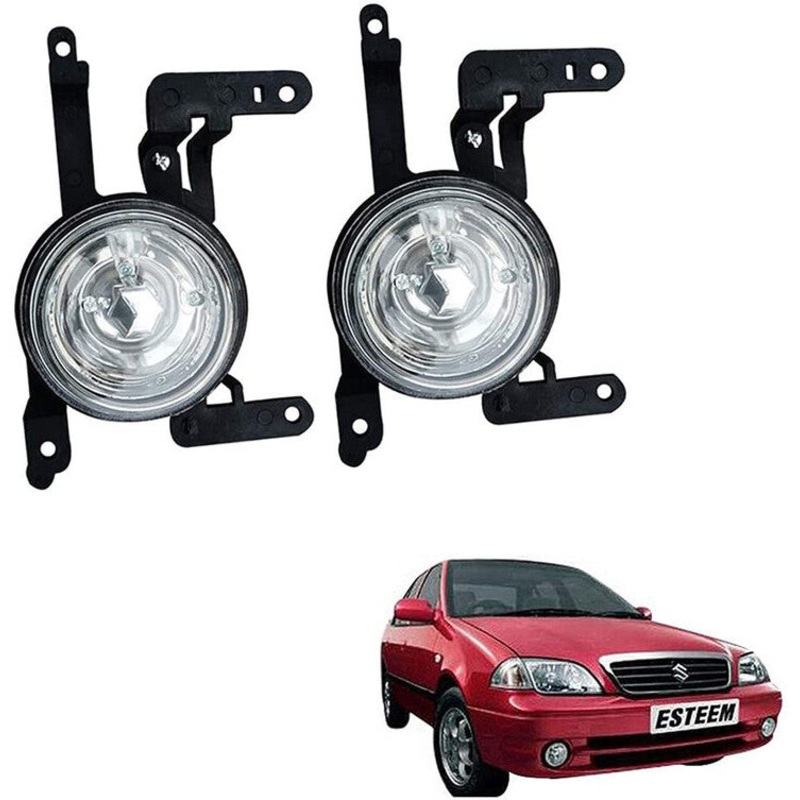 Car Fog Lamp Lights Without wiring kit and Switch Compatible with- Esteem