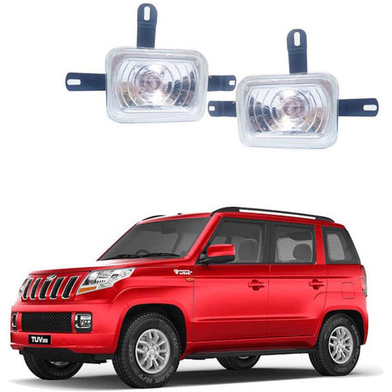 Fog Lamp Compatible with- TUV 300 (Set of 2, Black)