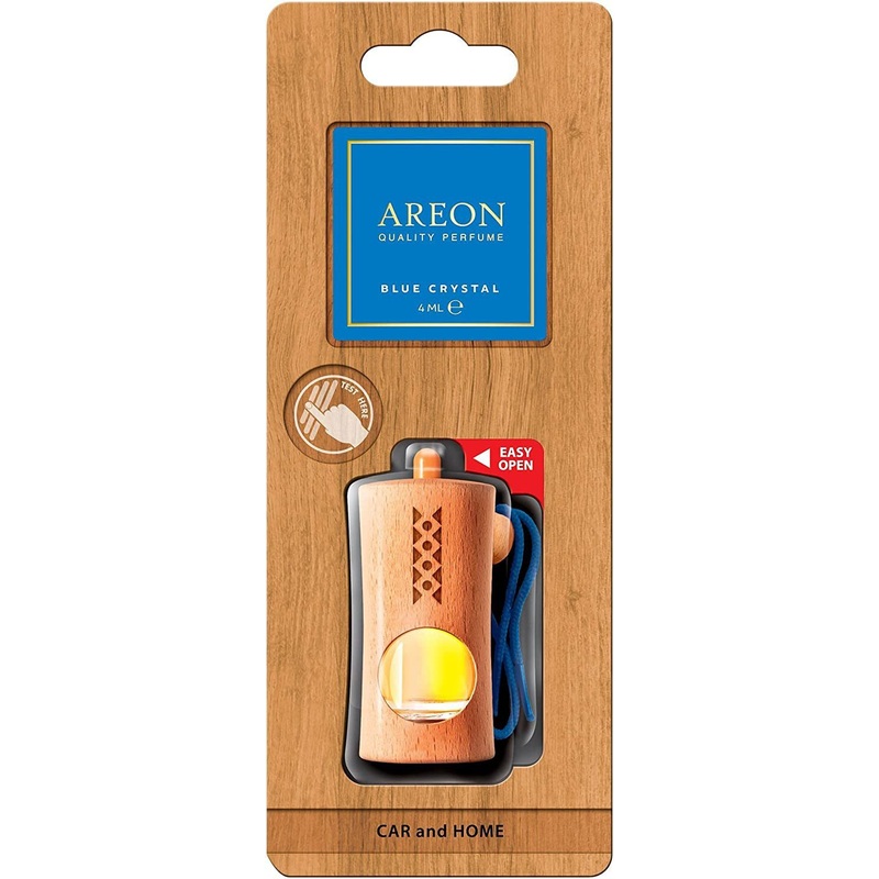 Areon Fresco New Premium – Blue Crystal, Car Air Freshener, Room Freshener-Long Lasting Fragrance, Air Freshener for Office and Home (4 ml)