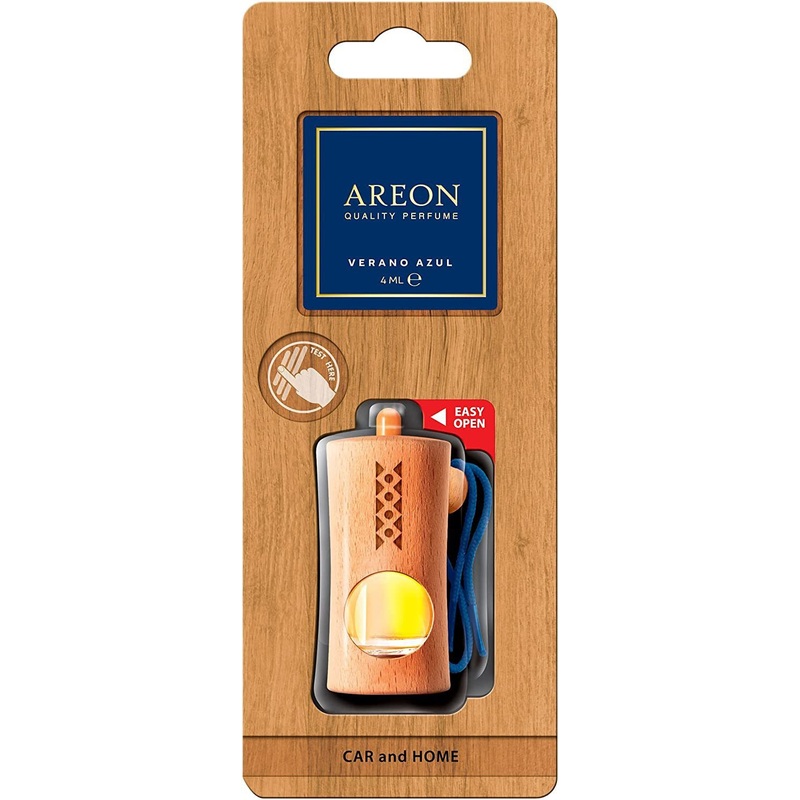 Areon Fresco New Premium – Gold Amber, Car Air Freshener, Room Freshener-Long Lasting Fragrance, Air Freshener for Office and Home (4 ml)