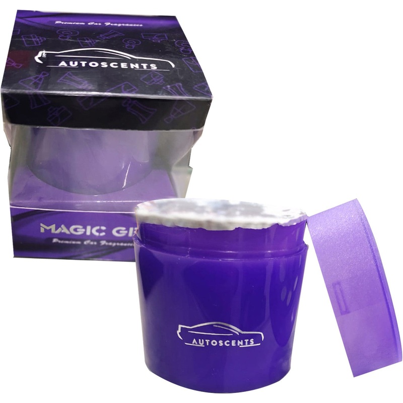 Auto Scents – Car Luxuary Organic Strong Air Freshener Perfume Gel, Freshen Up Your Car – 110 Grams -Lavender