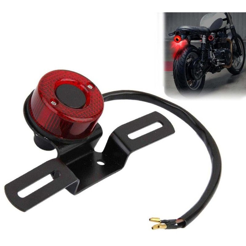 Brake Light Tail Light Stop Light LAMP Round Design compatible with All Bike