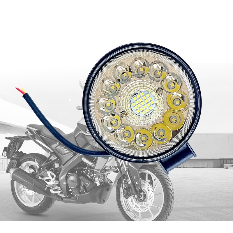 Flashing 33-Leds Round Environmental Protection Light for All Bike (Pack of 1)