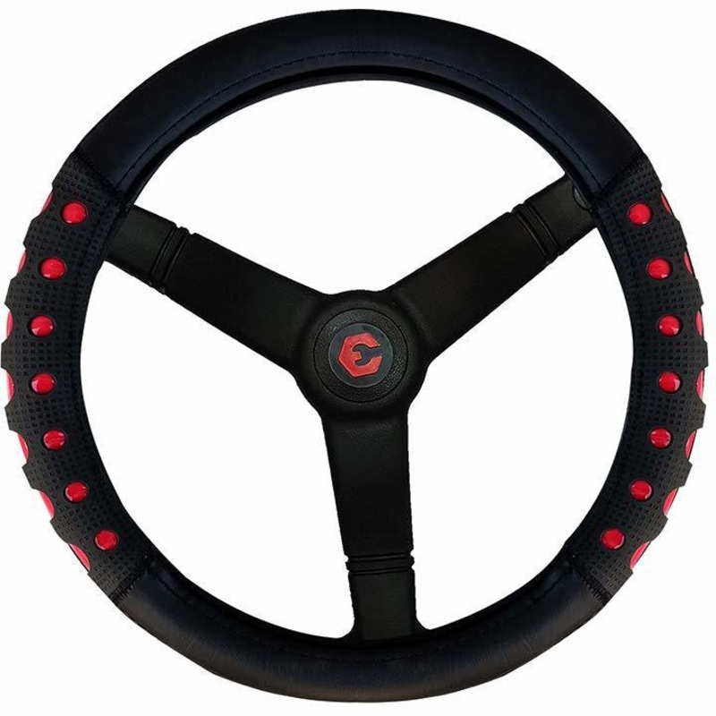 Ring Type Car Steering Wheel Cover Small (Ultimate Chrome Black) for Cars