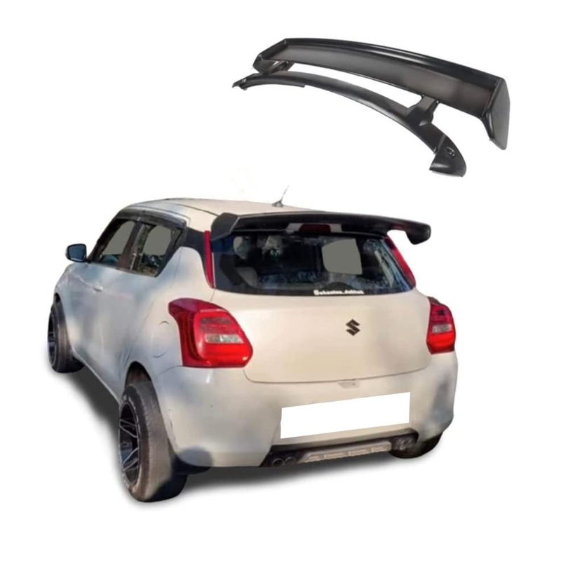 ABS Monster Roof Spoiler Compatible with Swift 2018 | Car Spoiler with Light Weight | Color – Black