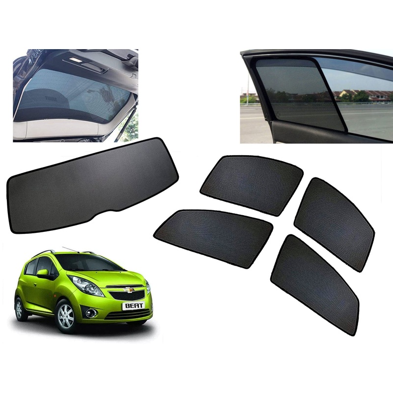 Z-Black Car Window Plug-in Half Sun Shades & Rear Dicky Curtain (Combo) for Chevrolet