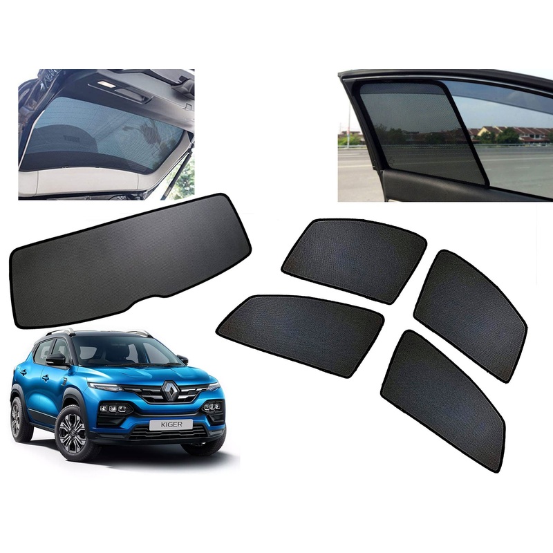 Z-Black Car Window Plug-in Half Sun Shades & Rear Dicky Curtain (Combo) for Nissan