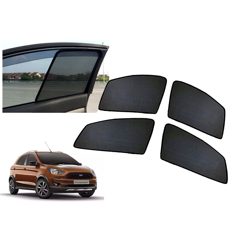Z-Black Window Plug-in Half Sun Shades Car Curtain for Ford