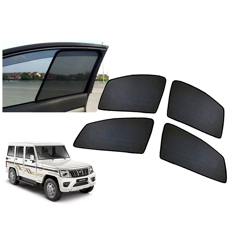 Z-Black Window Plug-in Half Sun Shades Car Curtain for Mahindra