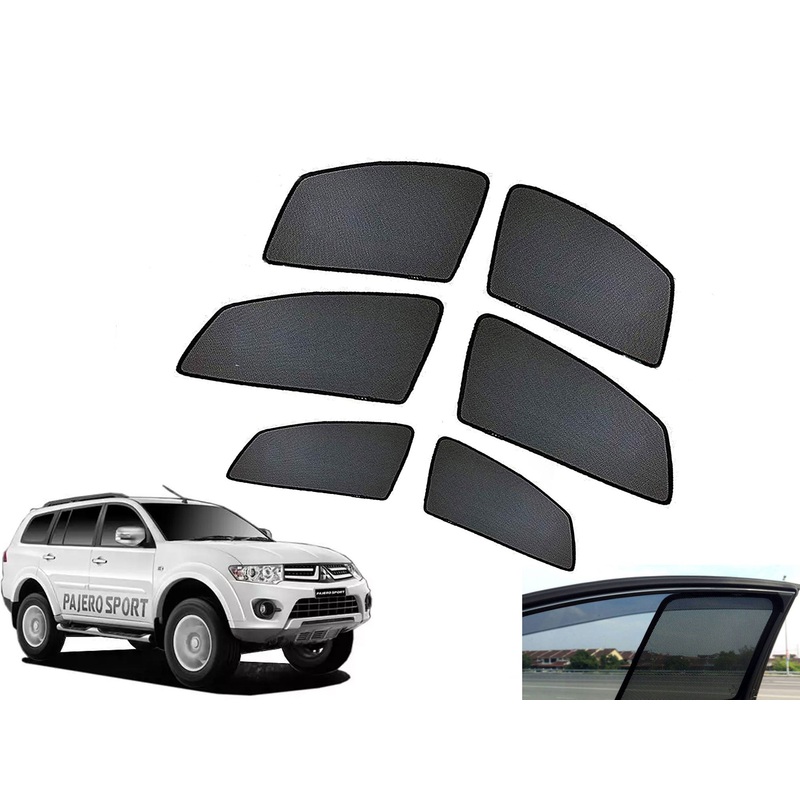 Z-Black Window Plug-in Half Sun Shades Car Curtain for Mitsubishi