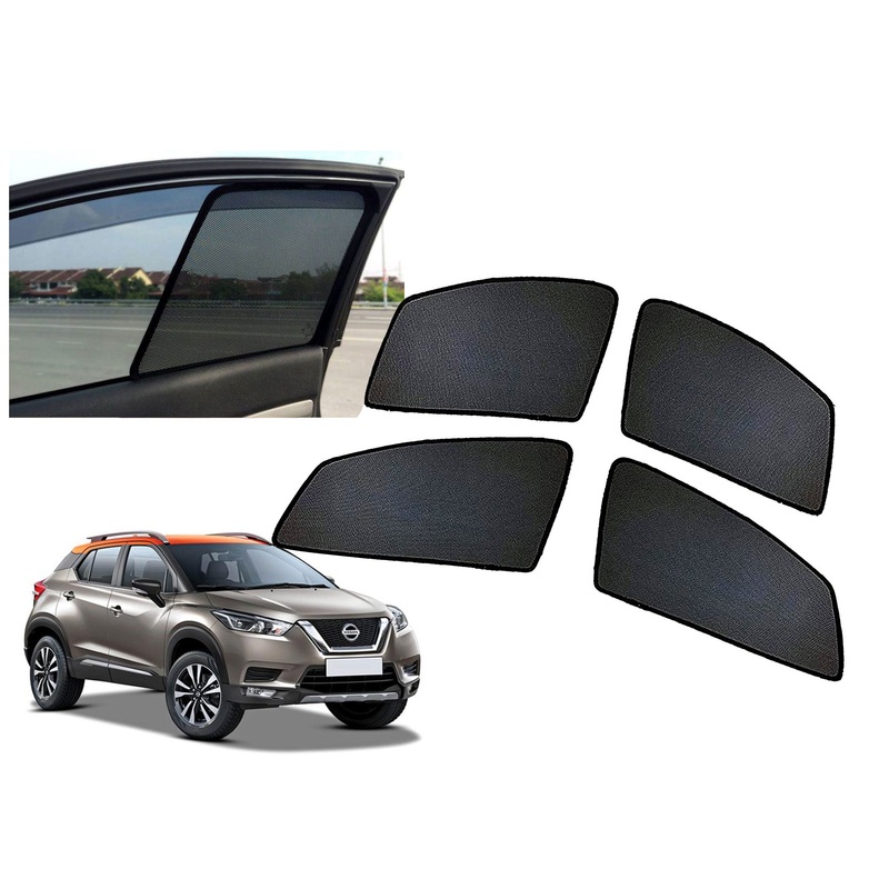 Z-Black Window Plug-in Half Sun Shades Car Curtain for Renault