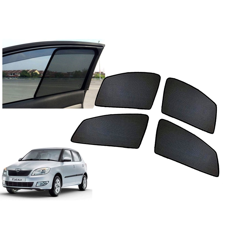 Z-Black Window Plug-in Half Sun Shades Car Curtain for Skoda