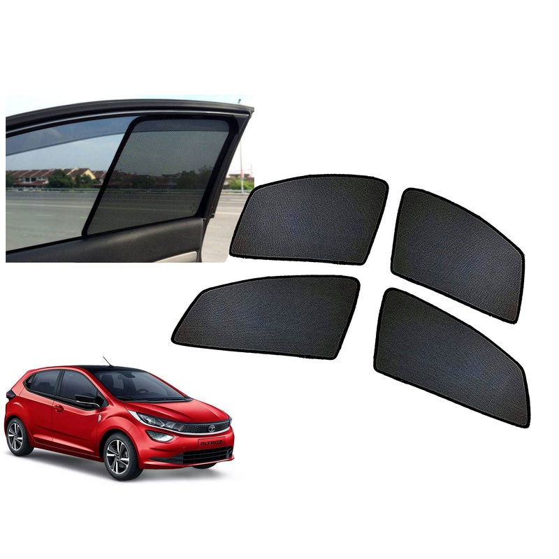 Z-Black Window Plug-in Half Sun Shades Car Curtain for TATA