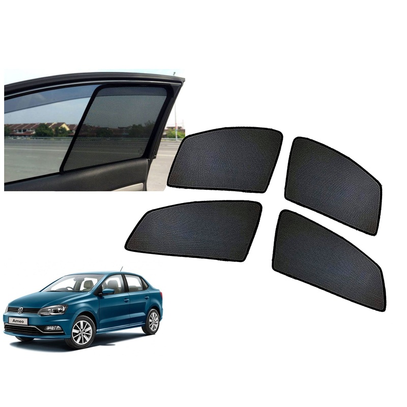 Z-Black Window Plug-in Half Sun Shades Car Curtain for Volkswagen