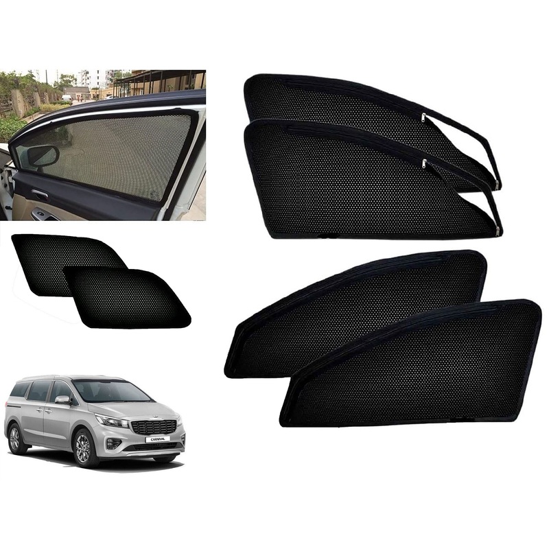 Zipper Magnetic Car Curtain Sunshades for KIA