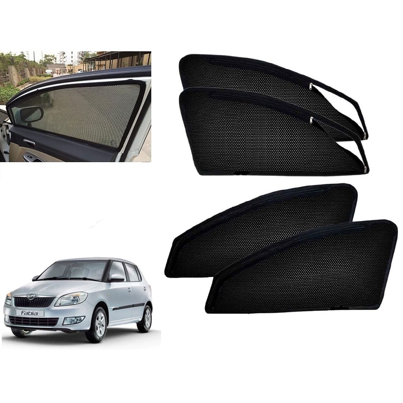 Zipper Magnetic Car Curtain Sunshades for Skoda