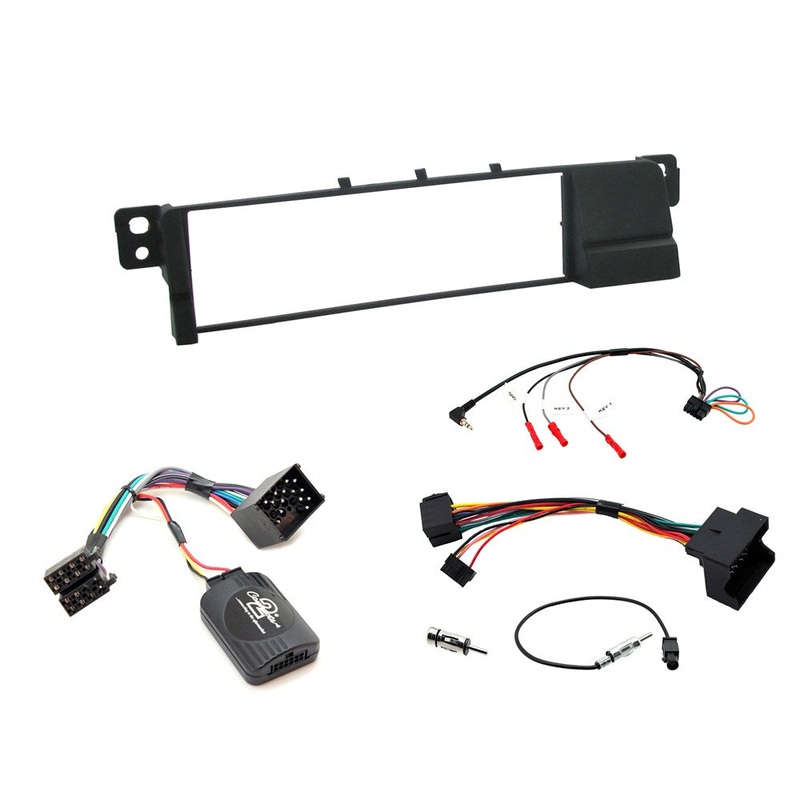 AERPRO Single Din Black Install Kit To Suit Bmw – 3 Series E46 – FP8023K