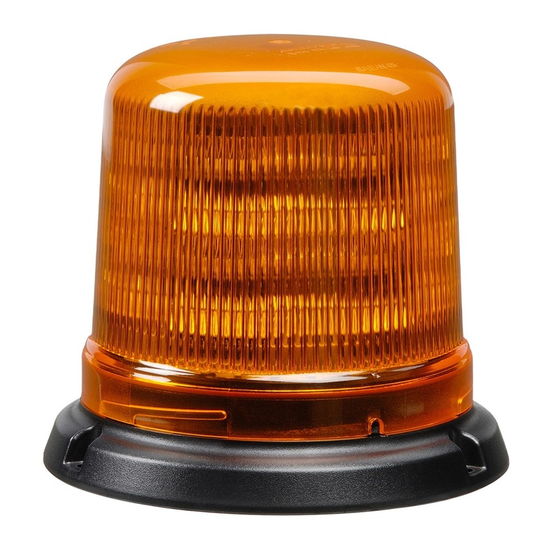 Narva 85260A Narva Eurotech LED Strobe/Rotator Light (Amber) 6 SelectaBLe Flash Patterns, Flange Base