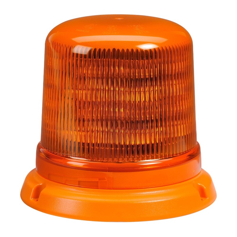 Narva 85262A Narva Eurotech LED Strobe/Rotator (Amber), 6 SelectaBLe Flash Patterns, Flange Base