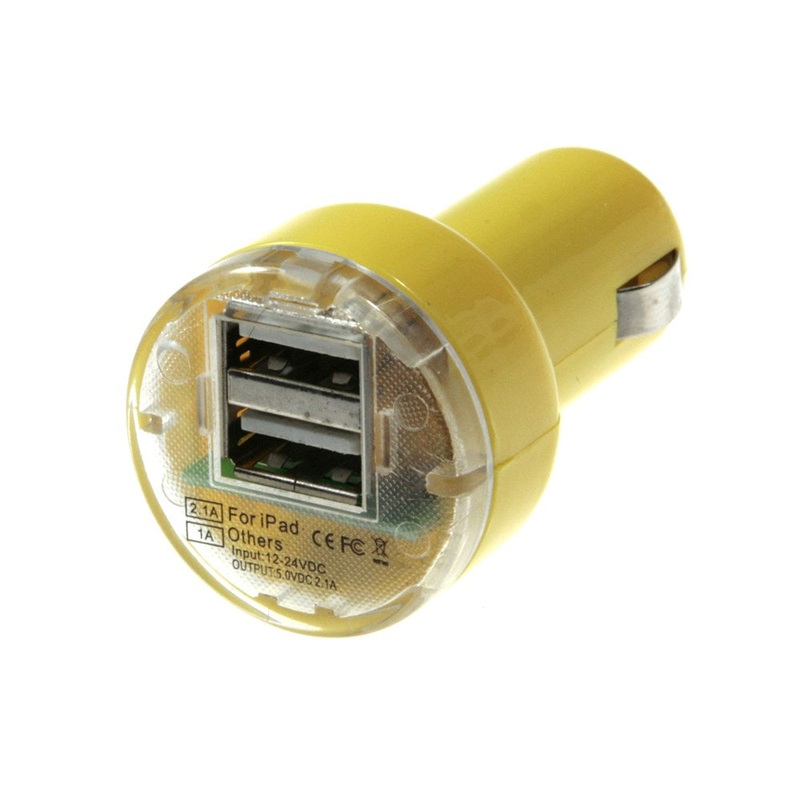 Aerpro DUSBPCYL Dual USB Port Charger – Yellow