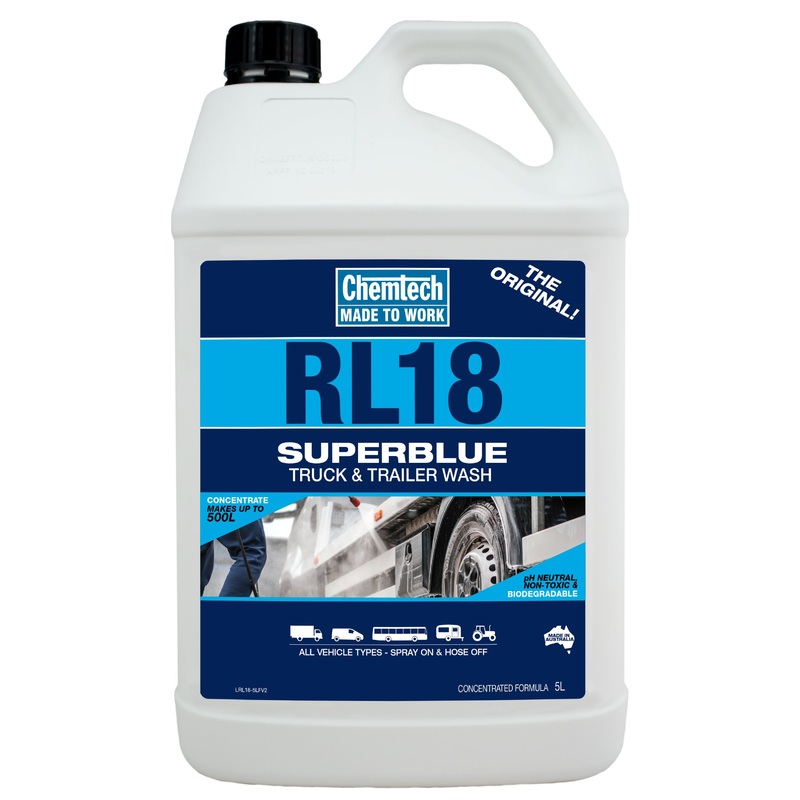Chemtech RL18 Superblue Truck and Trailer Wash – 5L – RL18-5L