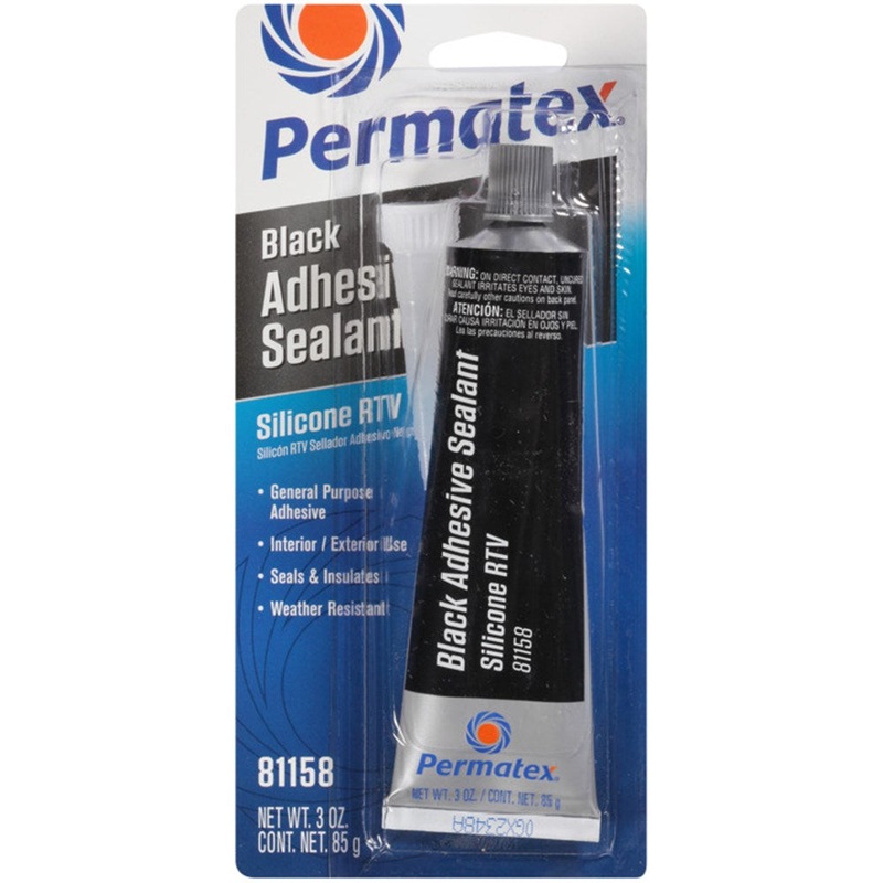 Permatex Black Silicone Adhesive Sealant 85G – 81158 – PX81158
