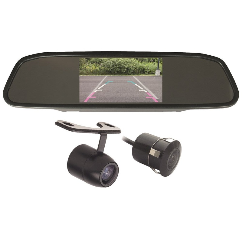 Command 91CMDS43EMBP Clip On 4.3 Mirror Monitor & Camera Kit