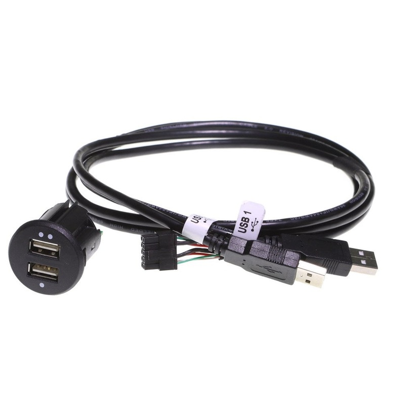 Aerpro APUSBD55 Dual USB Charge/Data Socket – Universal Replacement for Cigarette Lighter Socket