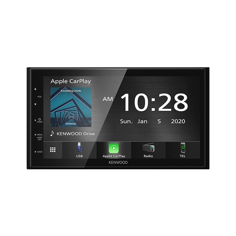 Kenwood DMX5020S Mechless 6.8 Double DIN Android Auto and Apple CarPlay Touchscreen Stereo Head Unit