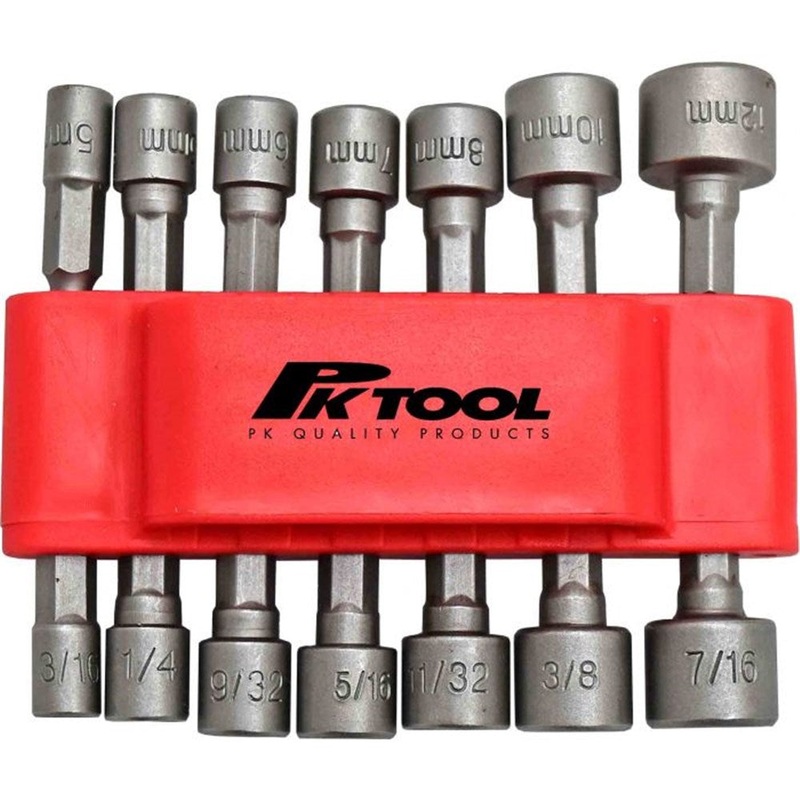 PKTool 14-Piece Metric and SAE Impact Nut Driver Set – PT10808