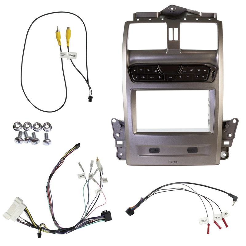 AERPRO Double Din Gunmetal Install Kit To Suit Ford Falcon Ba-Bf & Territory Sx-Sy – FP9750GK