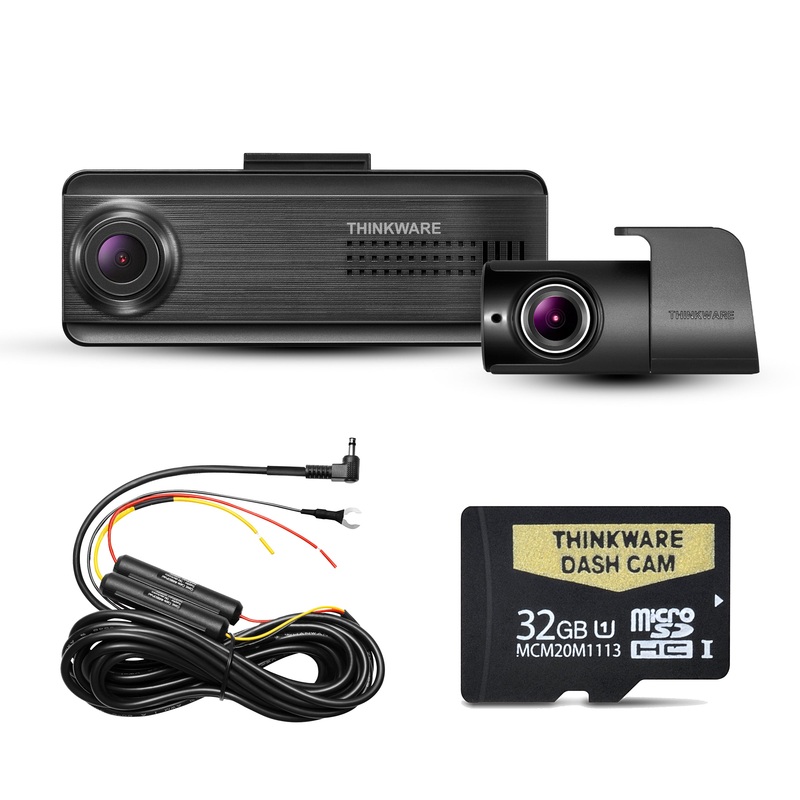 Thinkware F200 Pro Front and Rear Dash Cam with Hardwiring Kit and 32GB SD Card – F200PD32