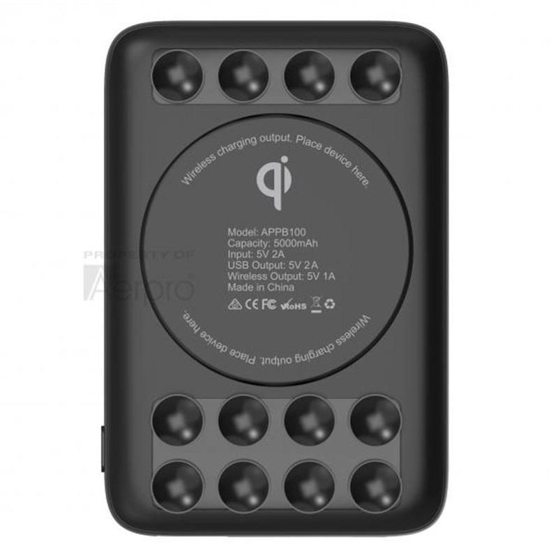 Aerpro 5W Wireless Charging 5000mAh Power Bank – APPB100