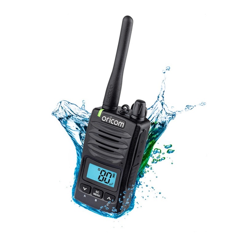 Oricom DTX600 5 Watt IP67 Waterproof Handheld UHF CB Radio – Black