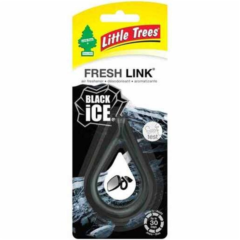 Little Trees Black Ice Fragrance Fresh Link Clip-On Air Freshener – Single – 52931
