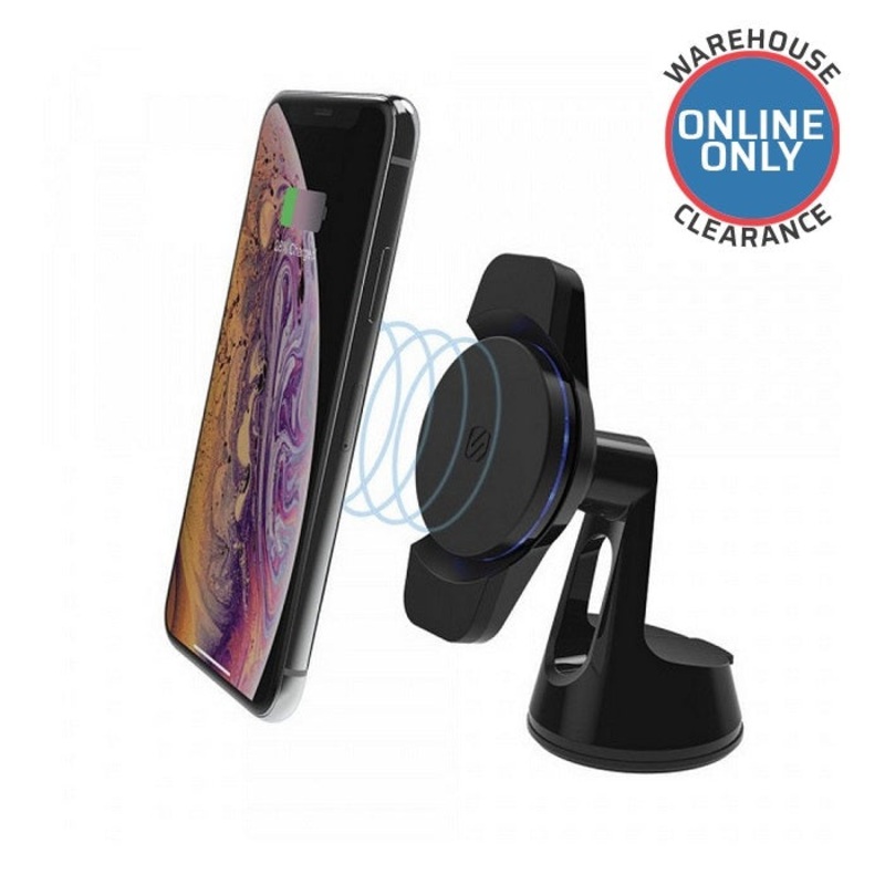 Scosche MagicMount Charge3 Qi Certified Wireless Charging Window or Dash Phone Mount – MCQWD-XTET (Delivery Only)