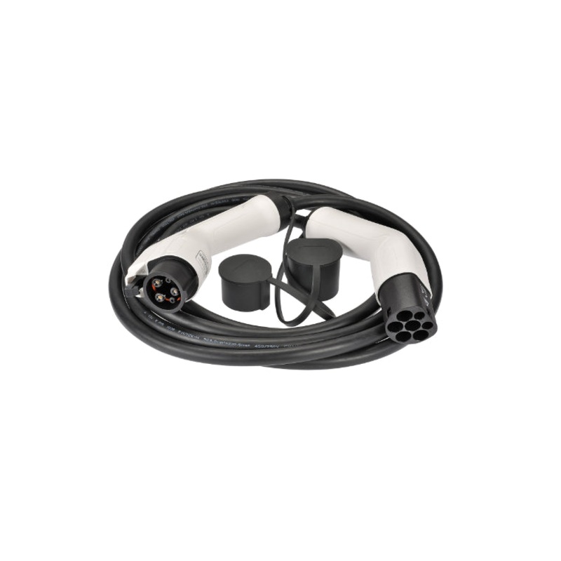Projecta EVCBT2T1 7.2kW EV Charging Cable for Type 1 Electric Vehicles (Type 2 Charger to Type 1 EV) – 5m Total Length