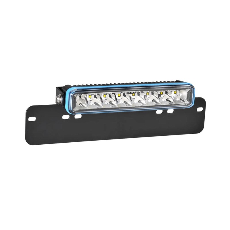 Narva 72833 10 EX2 Series 12-24V Easy-Install 2235 Lumens Licence Plate Mounted Single Row Lightbar with 8 CREE LEDs and Interchangeable Trims