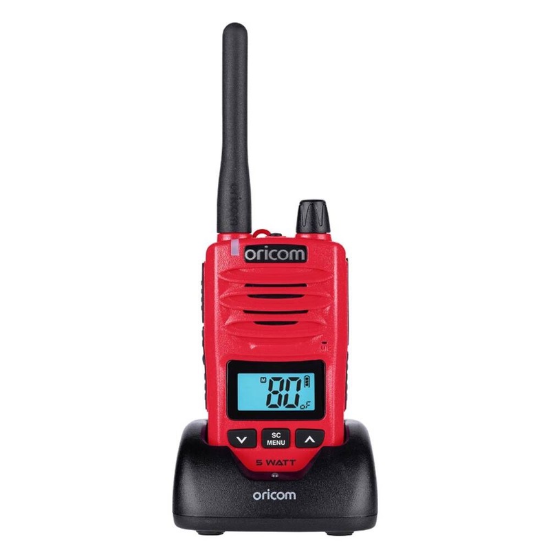 Oricom DTX600RD 5 Watt IP67 Waterproof Handheld UHF CB Radio – Red