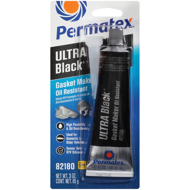 Permatex Ultra Black Oil Resistant RTV Silicone Gasket Maker 85g – PX82180A
