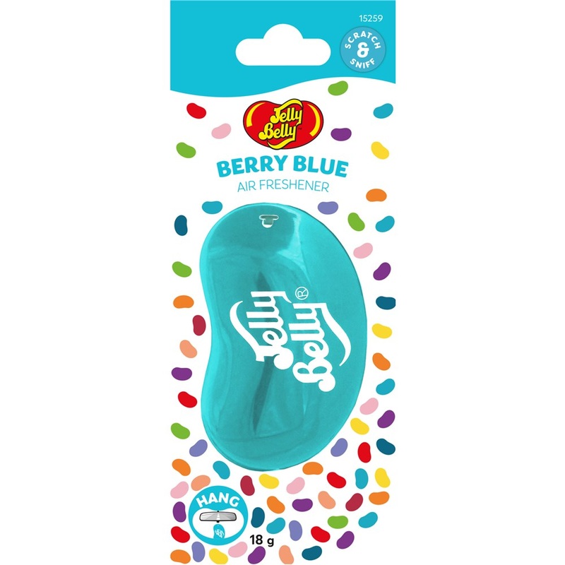Jelly Belly 3D Hanging Air Freshener – Berry Blue (Single) – E303516200