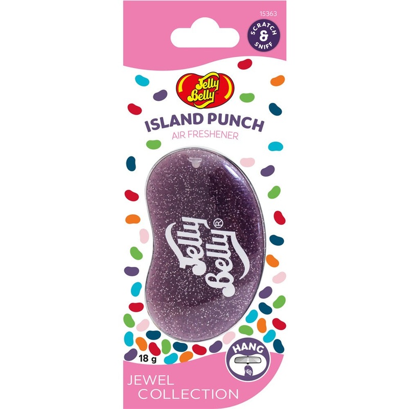 Jelly Belly 3D Jewel Hanging Air Freshener Air Freshener – Island Punch (Single) – E303515400