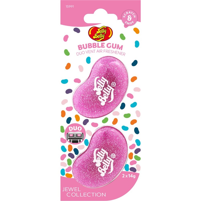Jelly Belly Duo Vent Air Freshener – Bubblegum Jewel (Pair) – E303519300