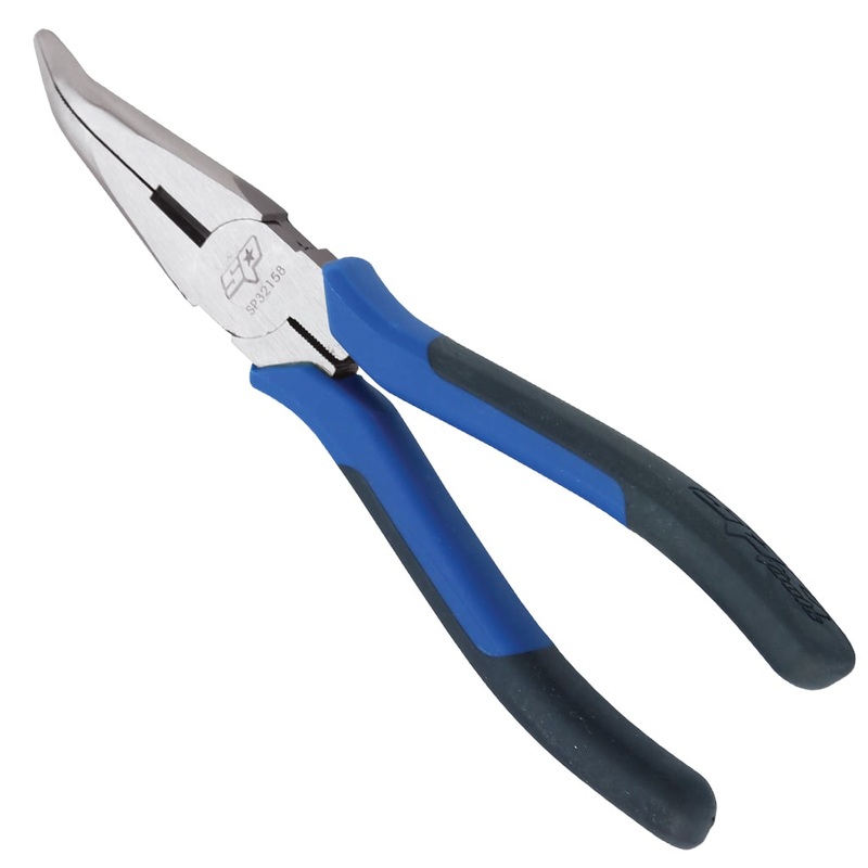 SP Tools Bent Nose Pliers – High Leverage – 200mm – SP32158 (click & collect only)