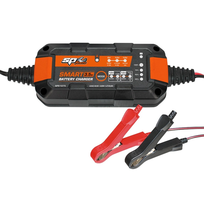SP Tools Smart Battery Charger – 8 Stage Multi Volt – 6 & 12v – 3.5A – SP61075 (click & collect only)