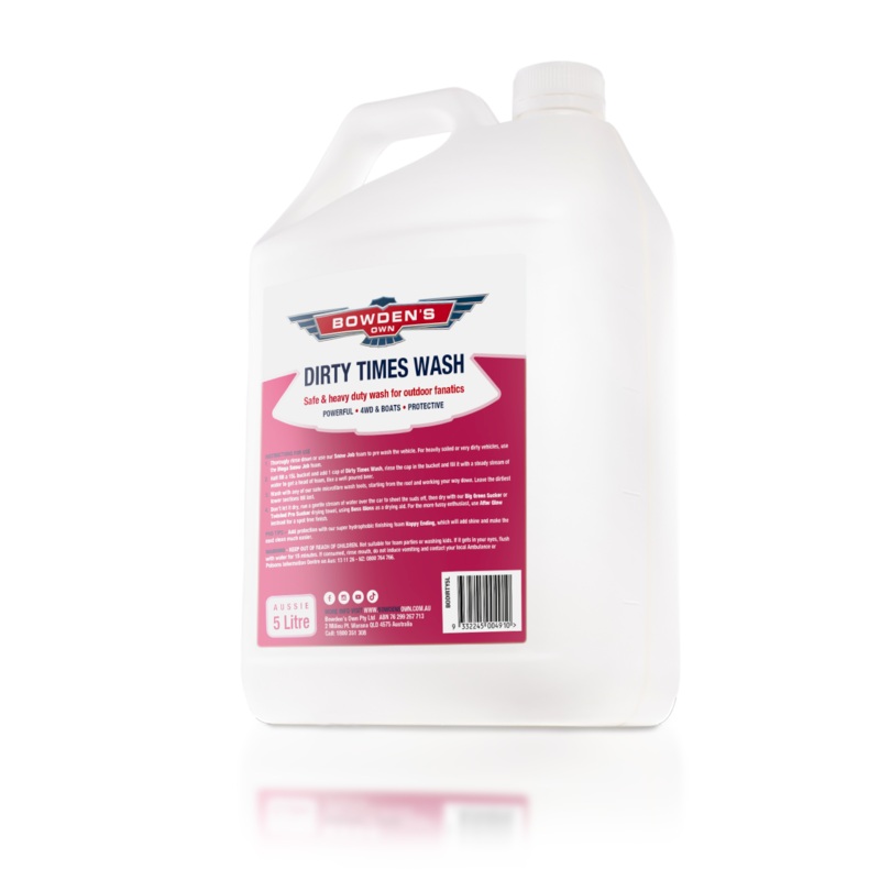Bowden’s Own 5L Dirty Times Wash – BODIRTY5L