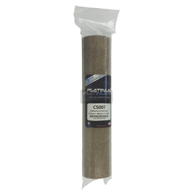 Platinum Rubberised Cork Sheet 375 X 400 X 3.2mm – CS007