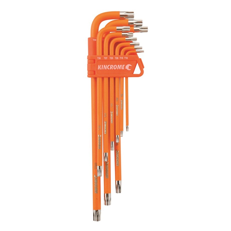 Kincrome 9 Piece Long Tamperproof Torx Key Set – K5044