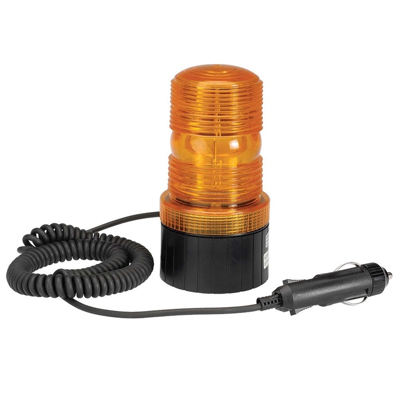 Narva 85375A 12-80V L.E.D Quad Flash Strobe Light (Amber) with Magnetic Base